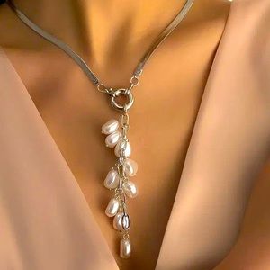 $3 If Bundle: Faux Pearl Pendant Necklace